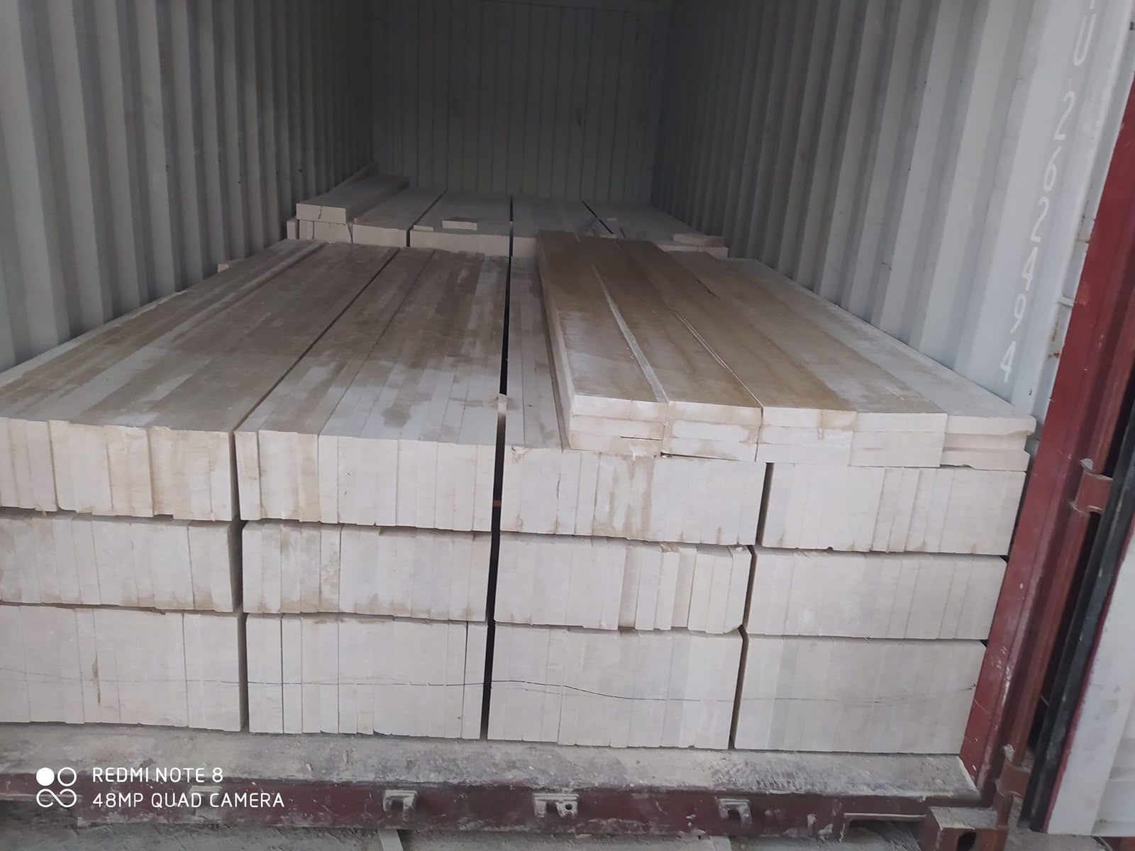 Panels standing on interior support bars